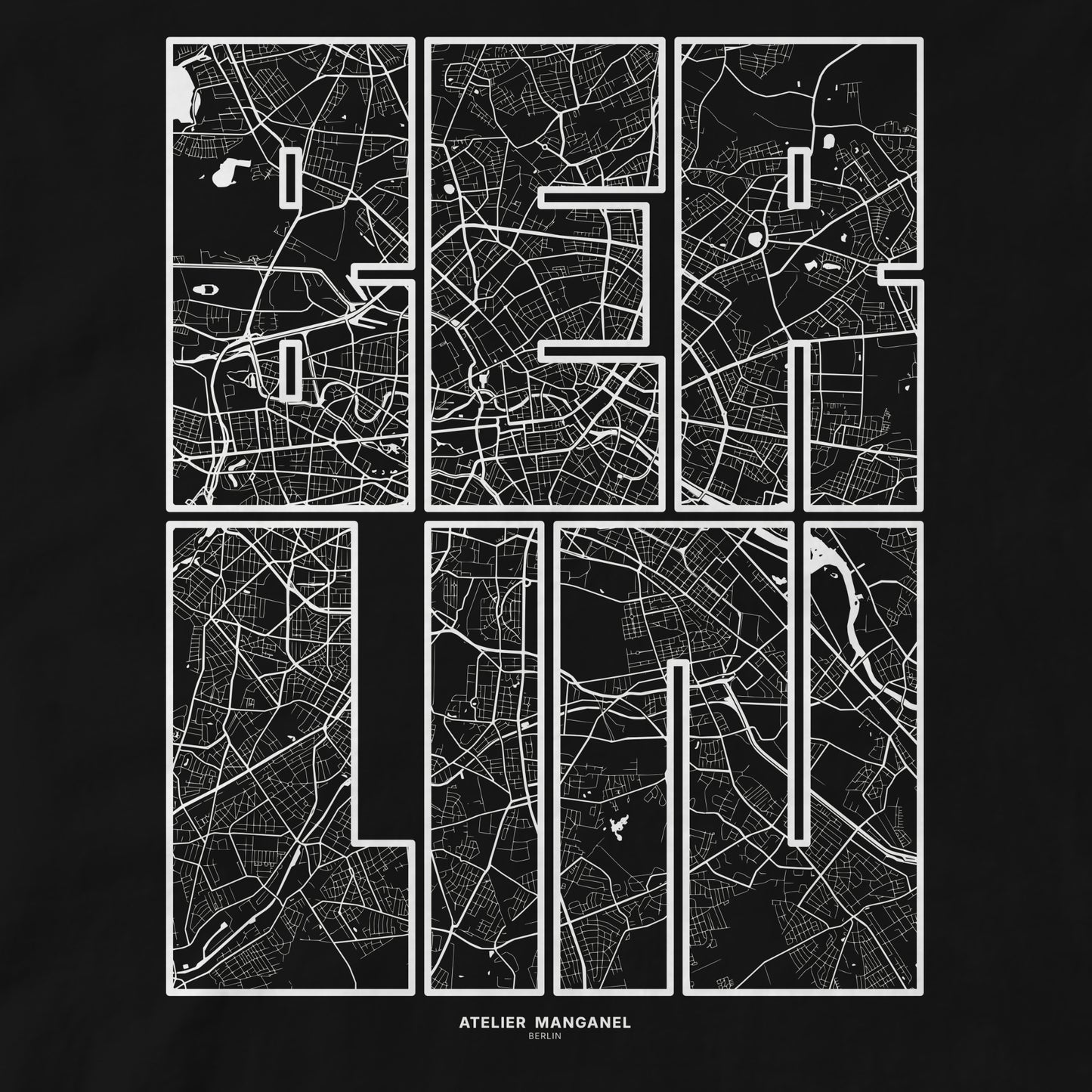 Berlin Map - Organic Cotton