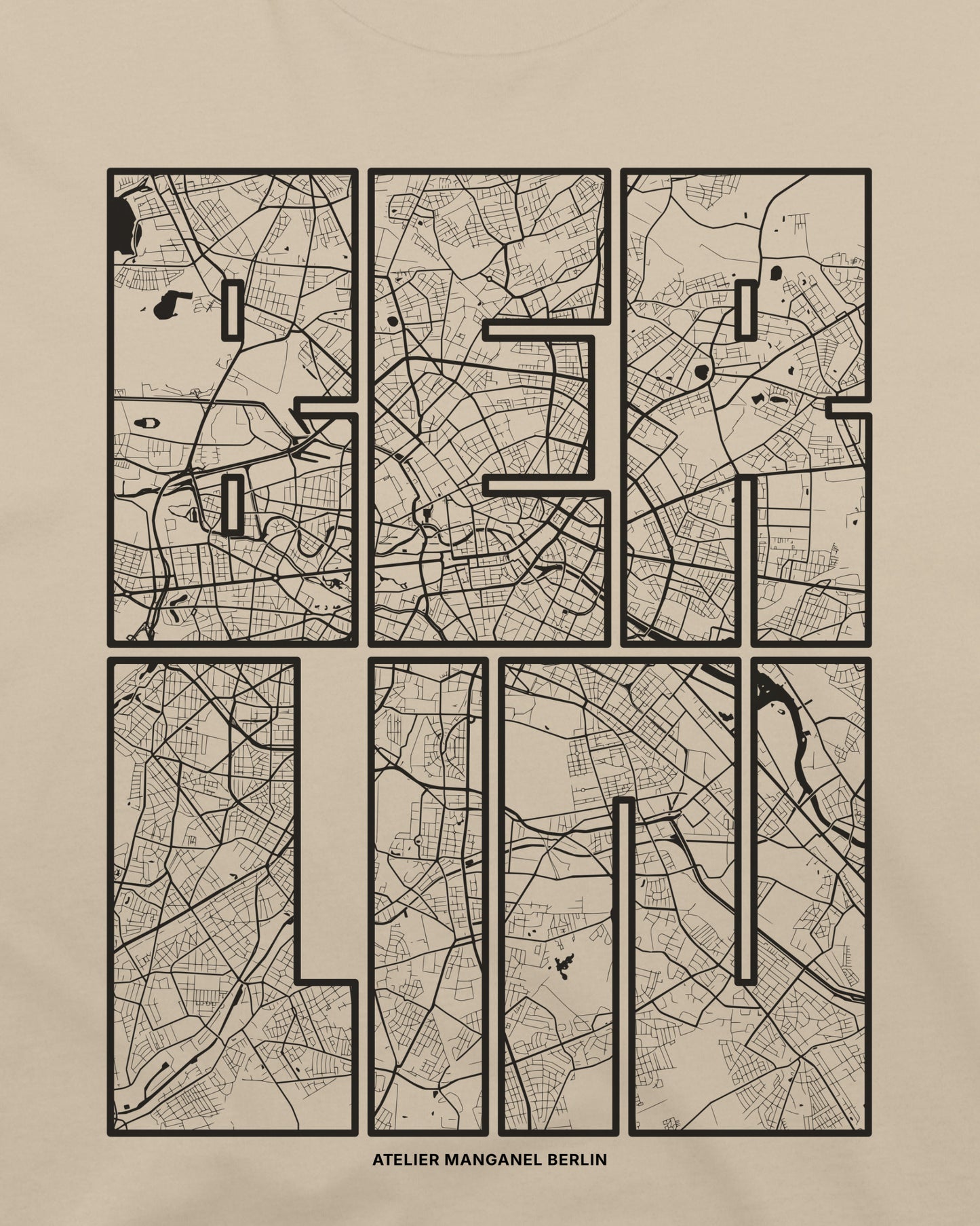 Berlin Map - Organic Cotton