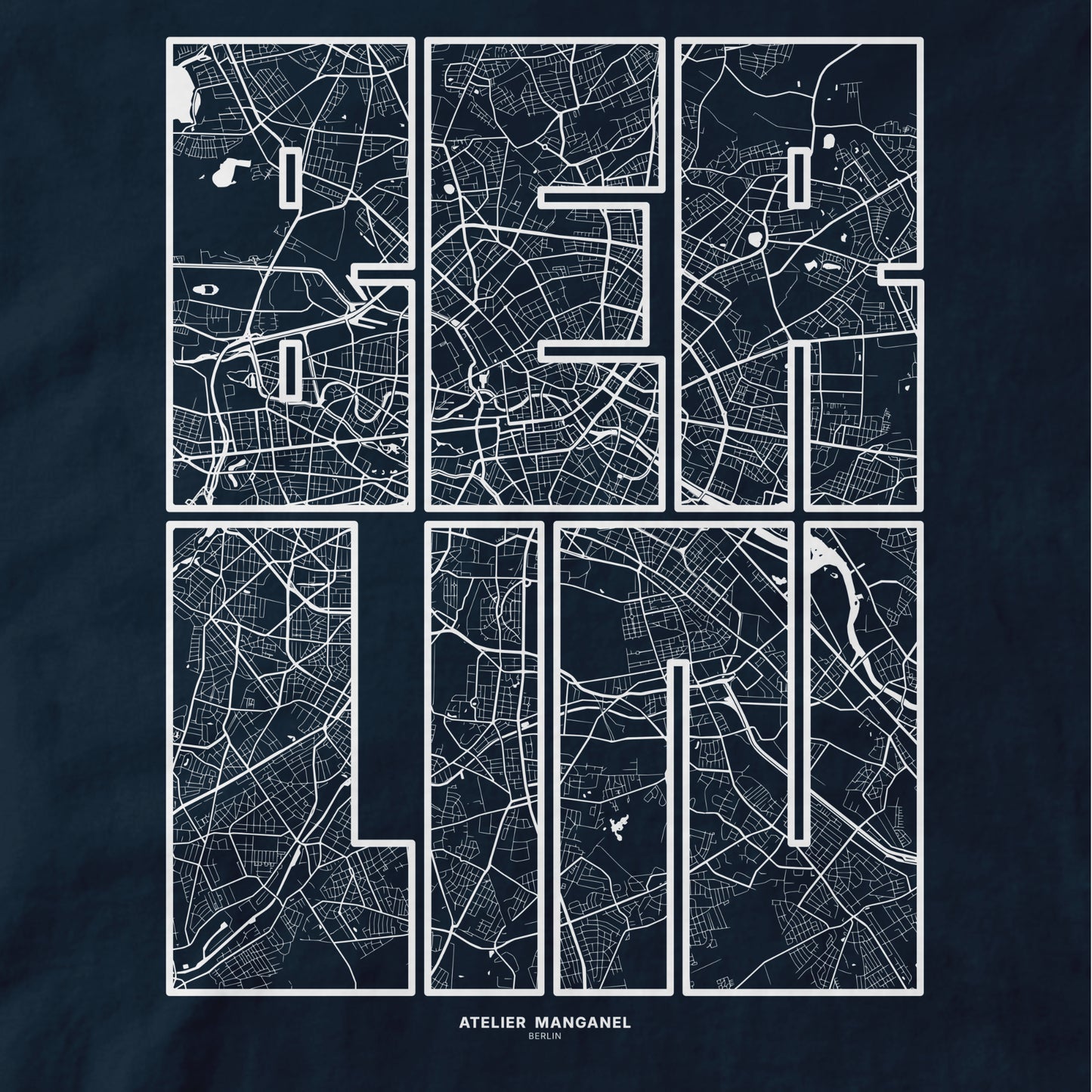 Berlin Map - Organic Cotton