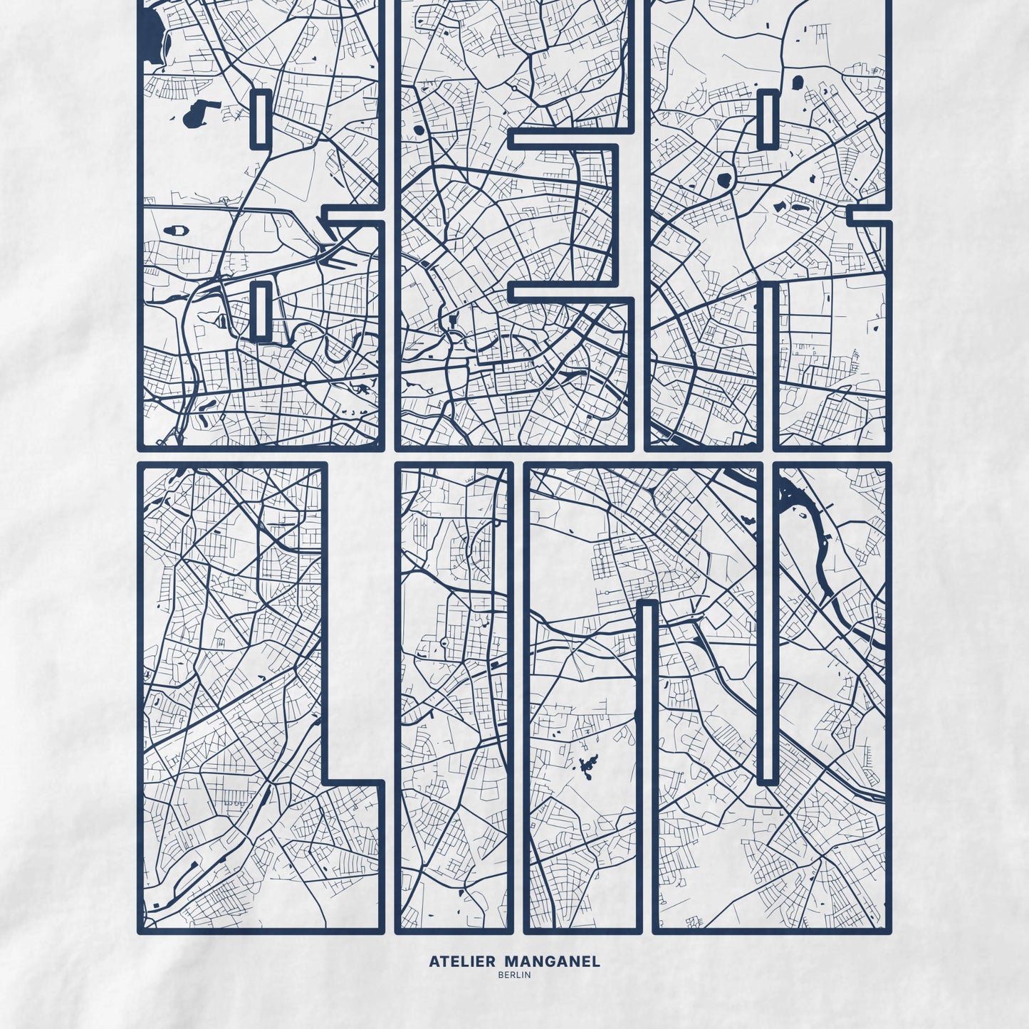 Berlin Map - Organic Cotton