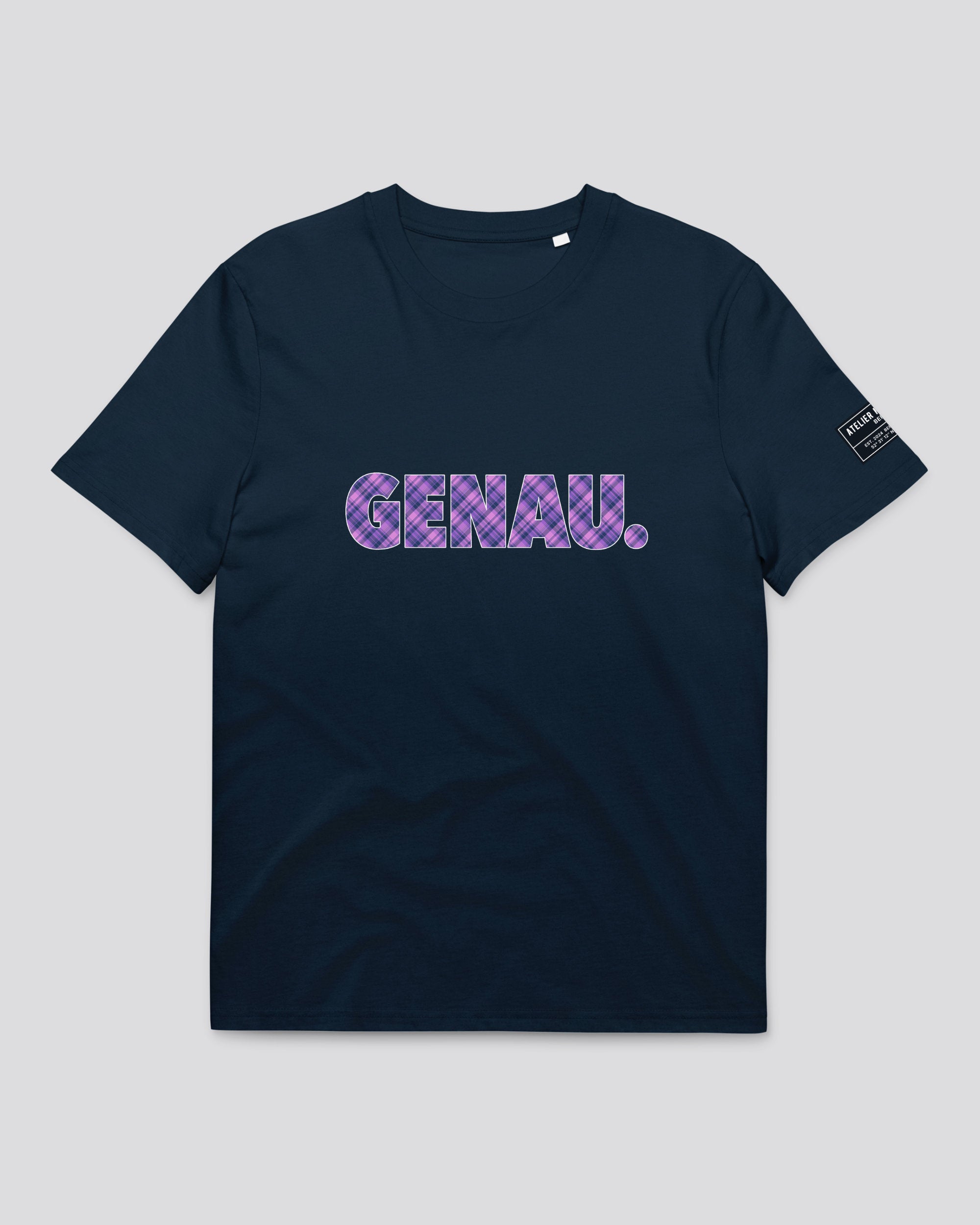 Genau 002-OC Purple Plaid Organic Cotton T-Shirt – Atelier Manganel