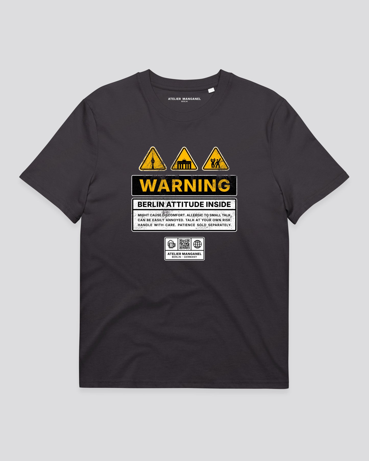 Warning  - Berlin Attitude Inside - Organic Cotton